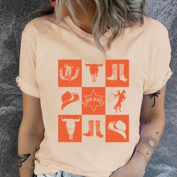 ♥️ Country Valentine Heart Shaped Letters Tee ♥️ - Picture 1 of 3